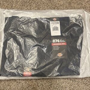 Dickies Black Original Fit Work Pants 38x32